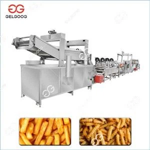 Ipari burgonya ujj chips gép| Sült krumpli növény 300 kg / h